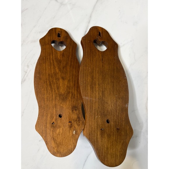 Vintage Wooden Wall Sconce Candle Holder Heart Cutout Rustic Farmhouse Decor - Picture 2 of 2